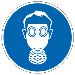 Download free blue pictogram mask gas icon